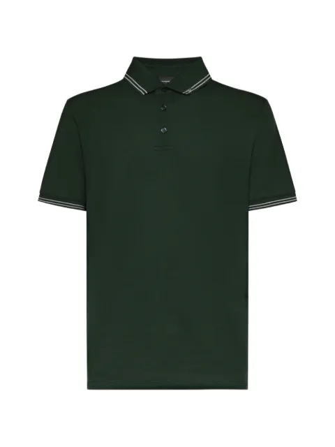 Emporio Armani stripe-detail polo shirt