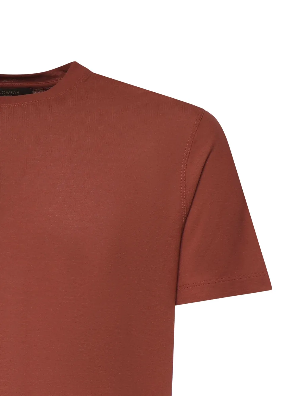 Zanone T-shirt met ronde hals Bruin