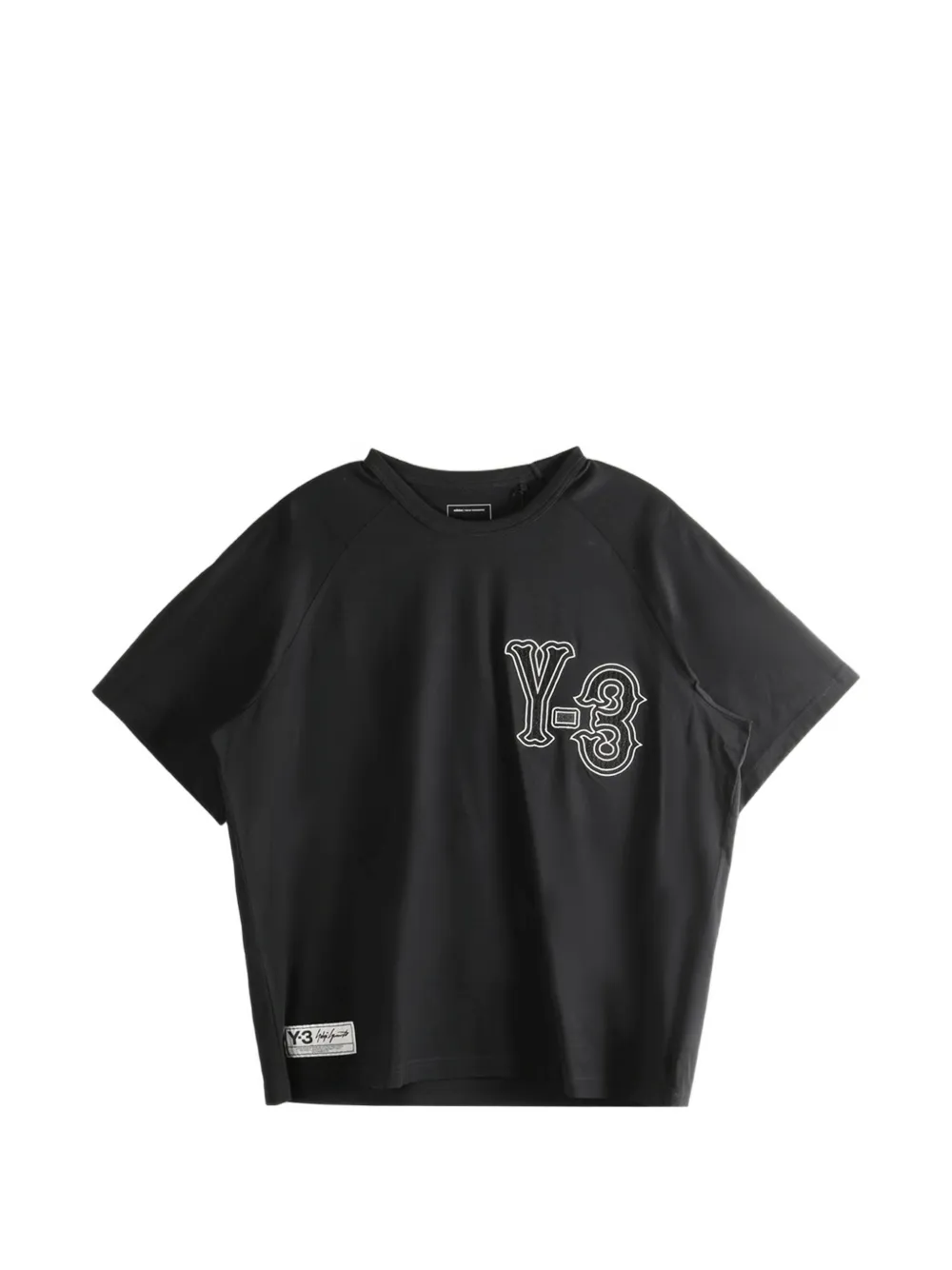 Y-3 embroidered cotton T-shirt - Nero