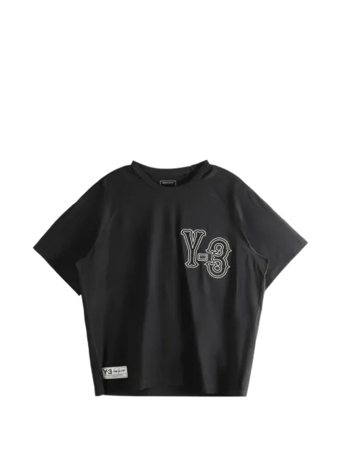 Y-3 embroidered cotton T-shirt