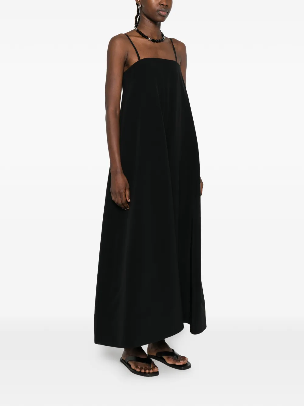  Joseph Banna Spaghetti-strap Midi Dress - Black 