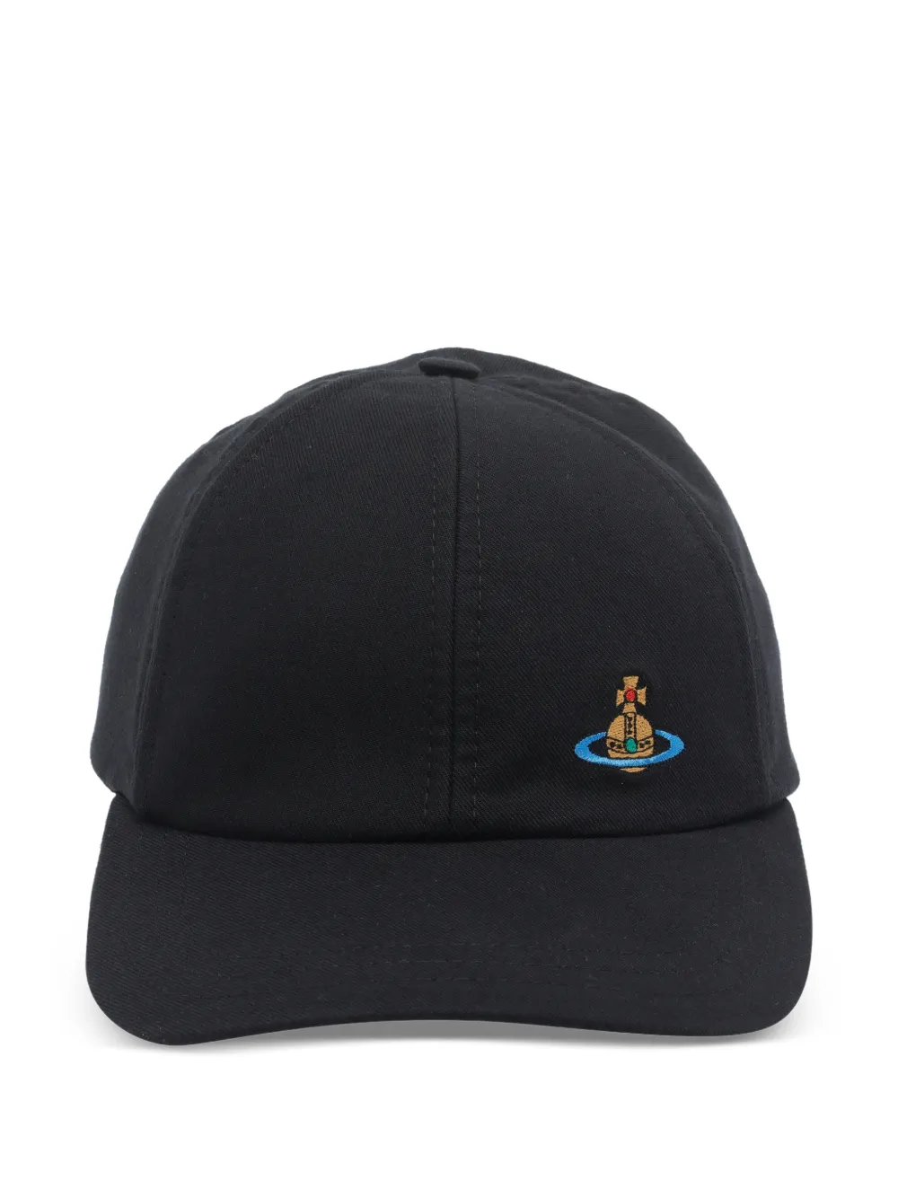 Vivienne Westwood Orb embroidered baseball cap - Nero
