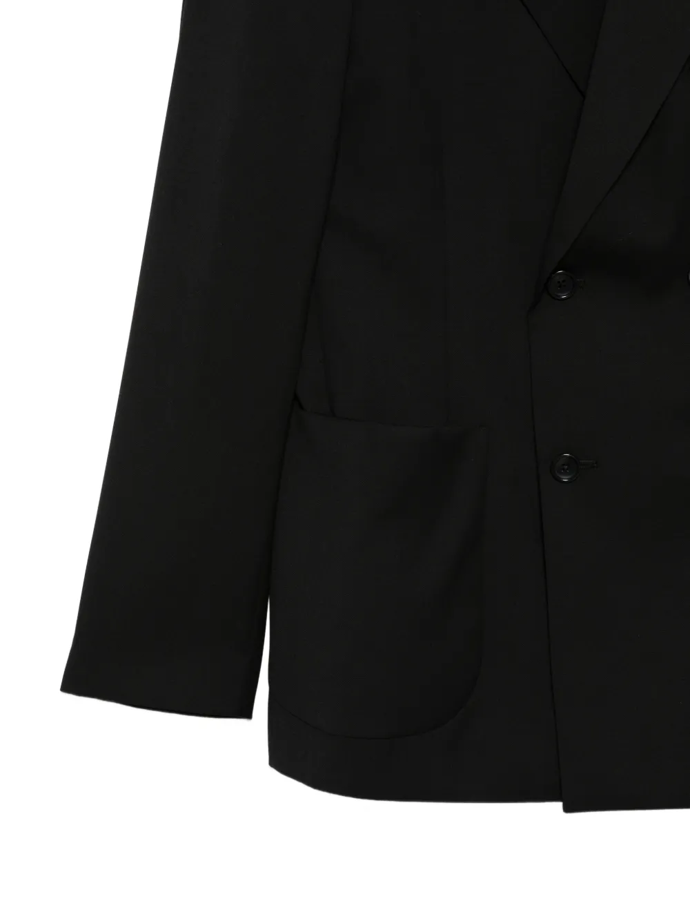  Seven Gauge Double-breasted Pocket Blazer - Black 