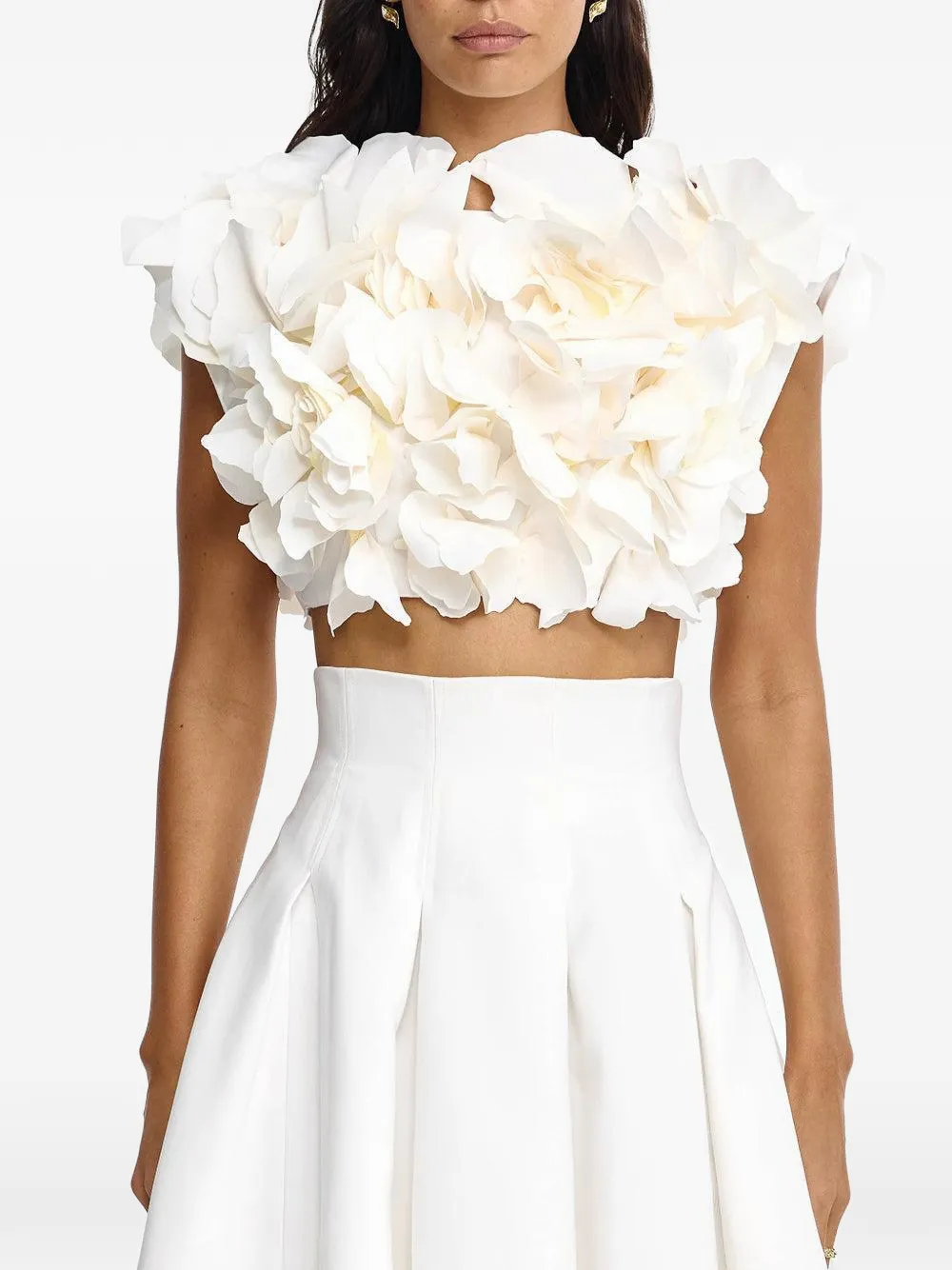  Acler Jackhill Floral Top - Neutrals 