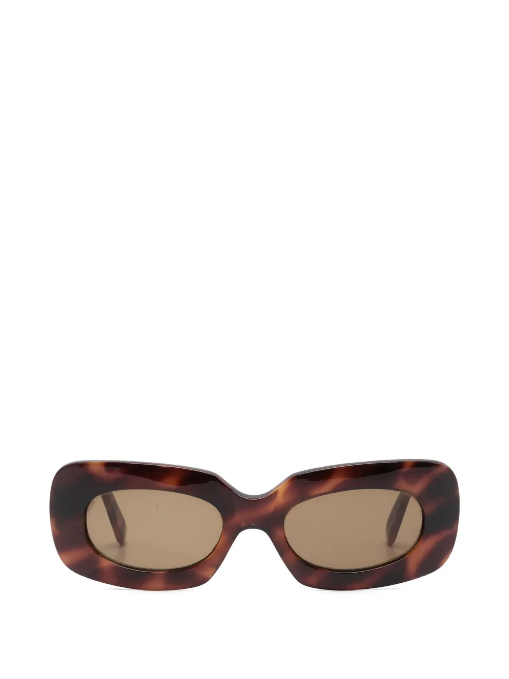 Versace Pre-Owned Occhiali da sole rettangolari anni '90 - Marrone