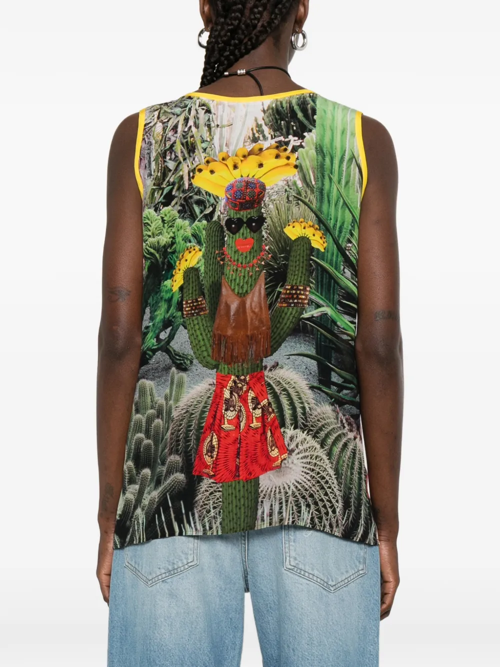 Cactus Printed Tank Top