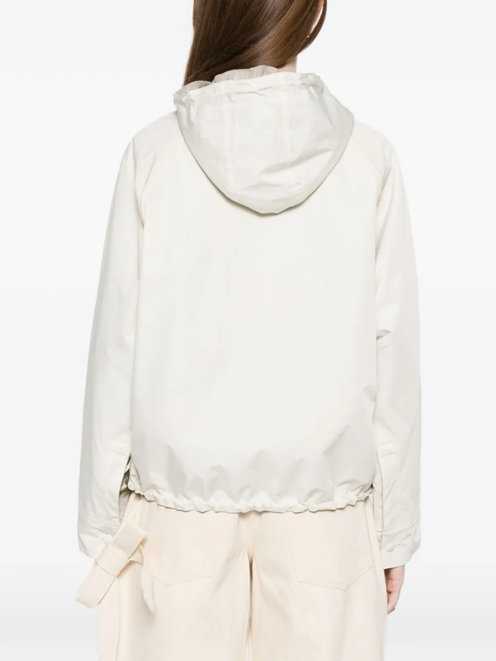 Yves Salomon Omkeerbaar jack met capuchon Beige