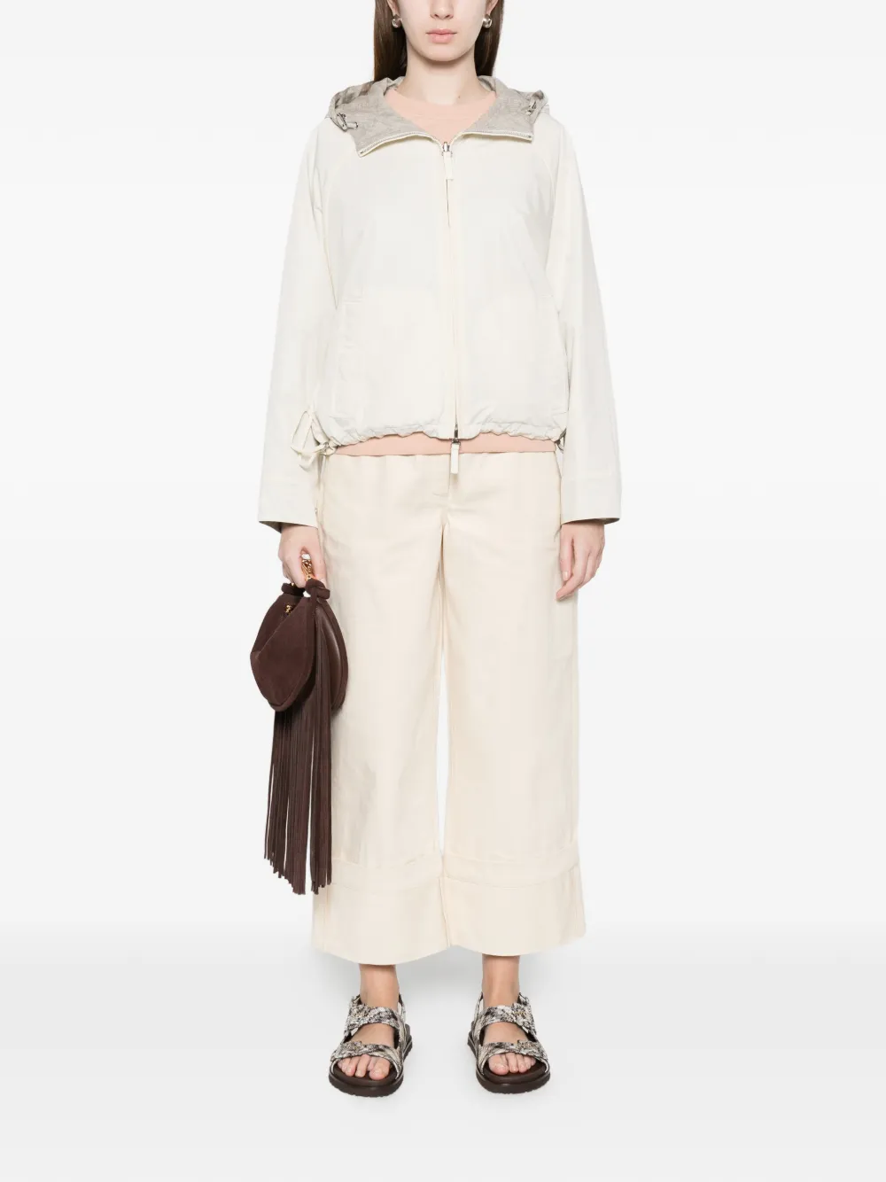  Yves Salomon Reversible Hooded Jacket - Neutrals 