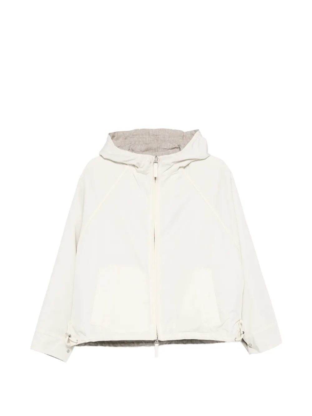 Yves Salomon reversible hooded jacket - Toni neutri