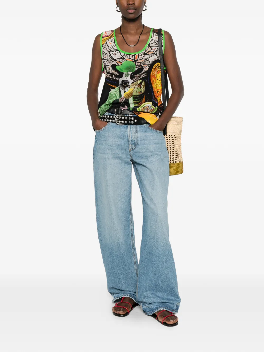 Cow Sleeveless Tank Top