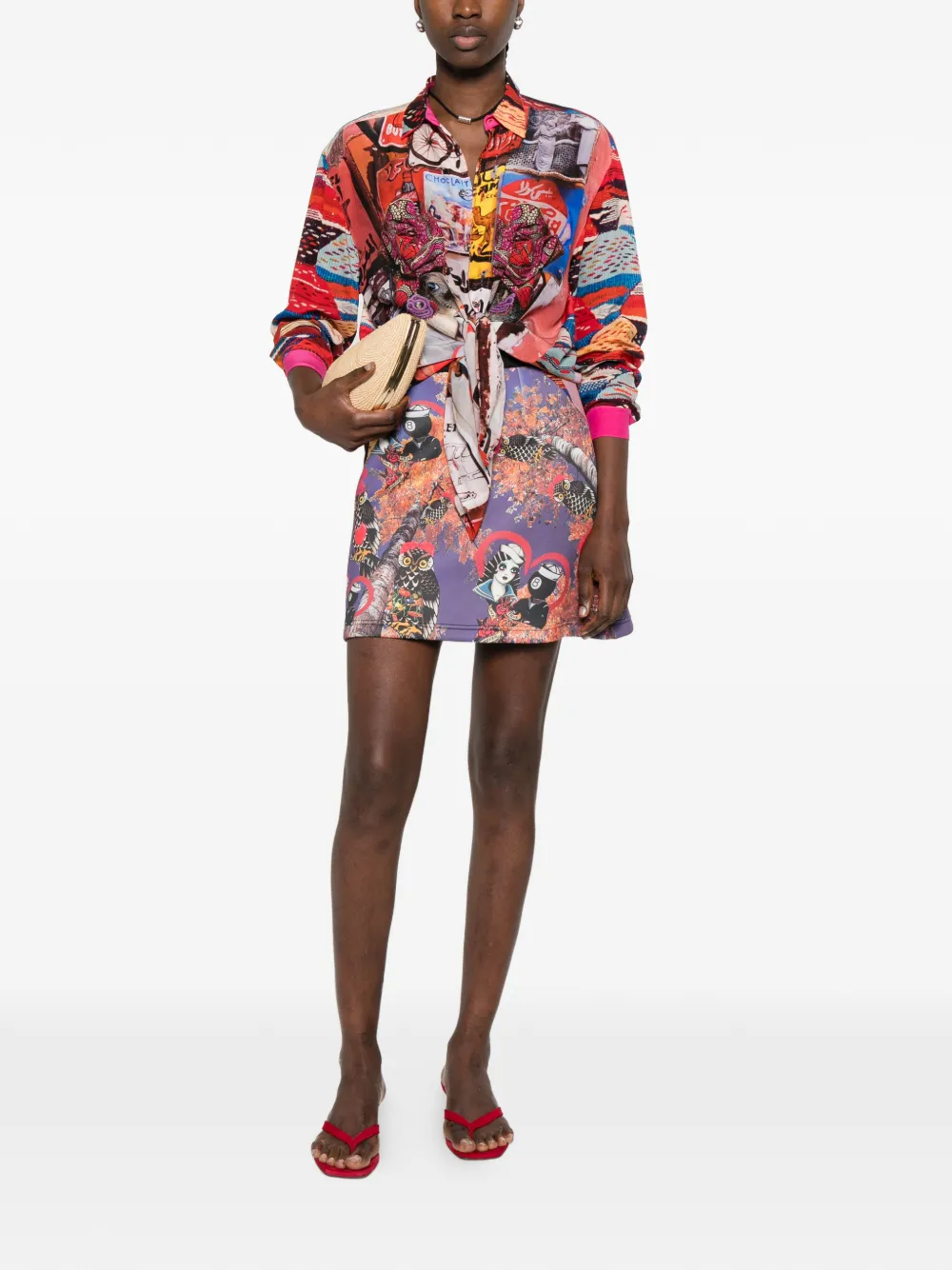 Fish Long-Sleeve Graphic-Print Shirt