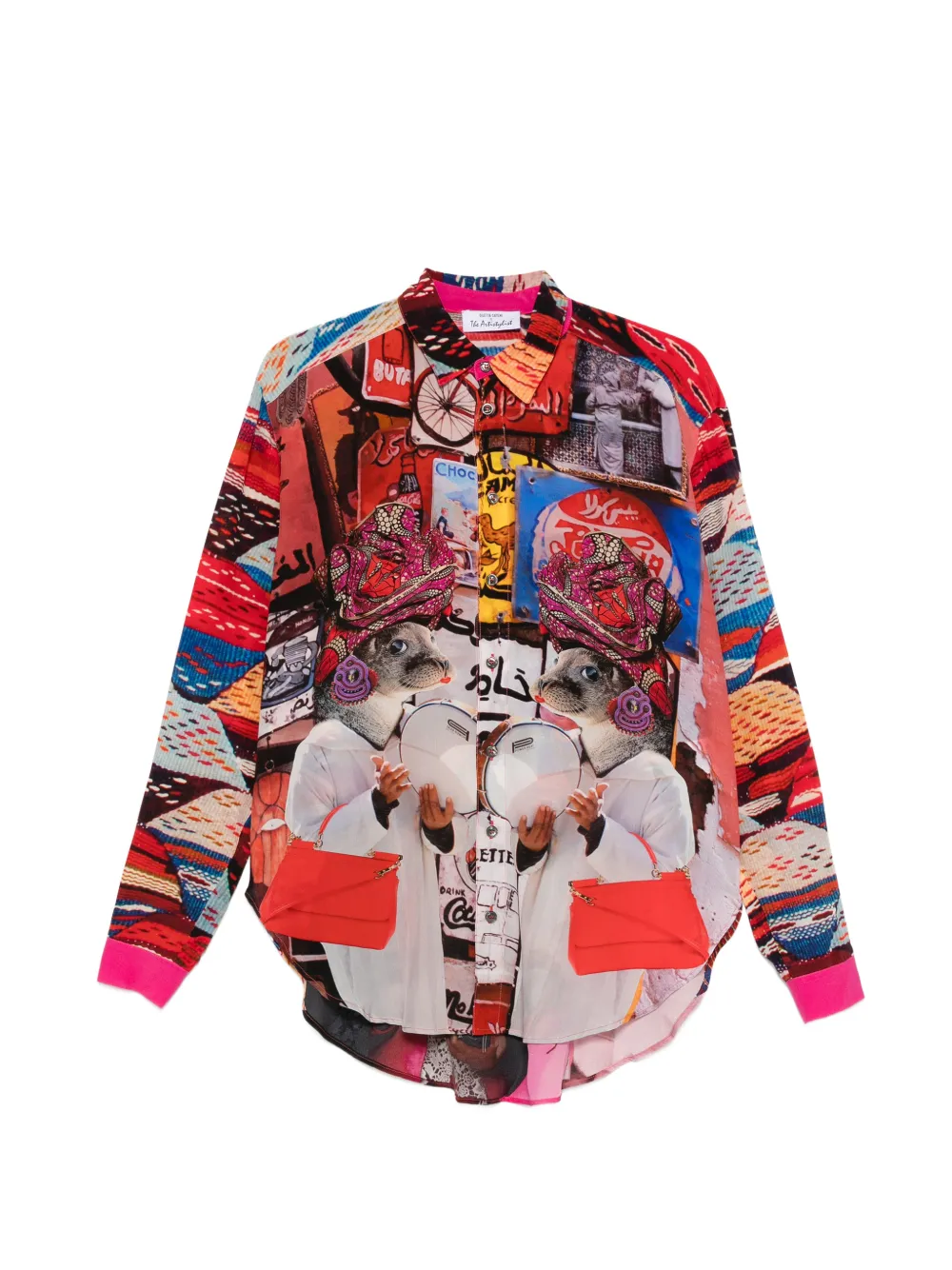 Fish Long-Sleeve Graphic-Print Shirt