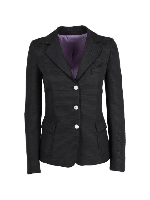 Fendi Pre-Owned blazer texturizado con botones