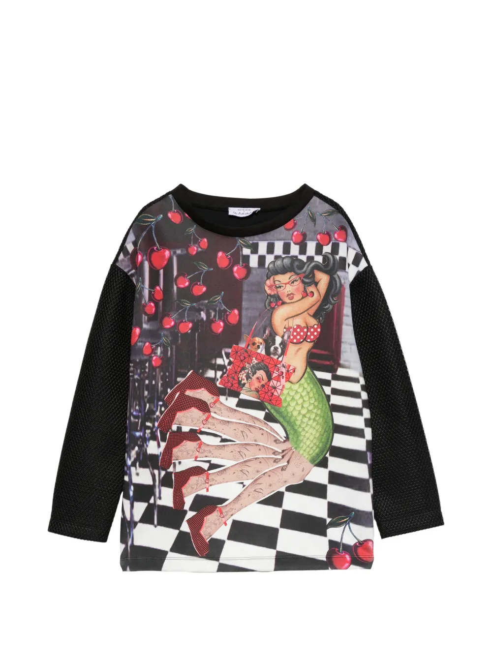 The Artistylist MARMAID graphic-print sweatshirt - Nero