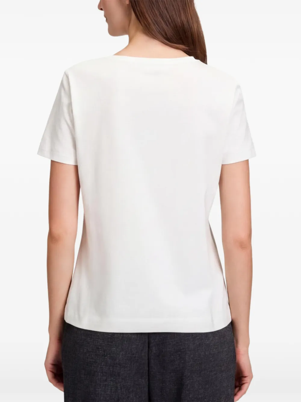 BETTY & CO T-shirt met ronde hals en panda-print Wit