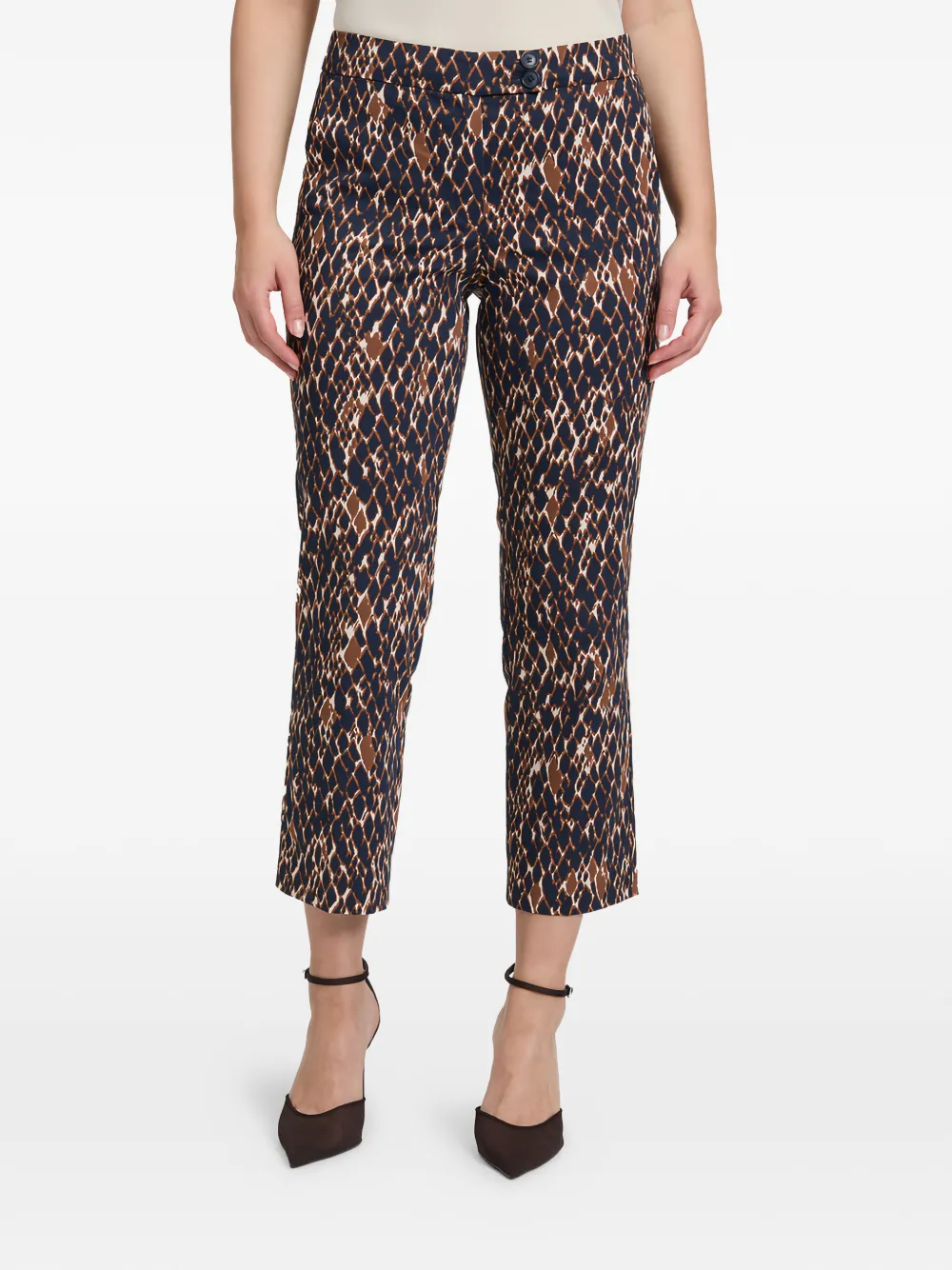 Betty Barclay Printed Trousers In Multi