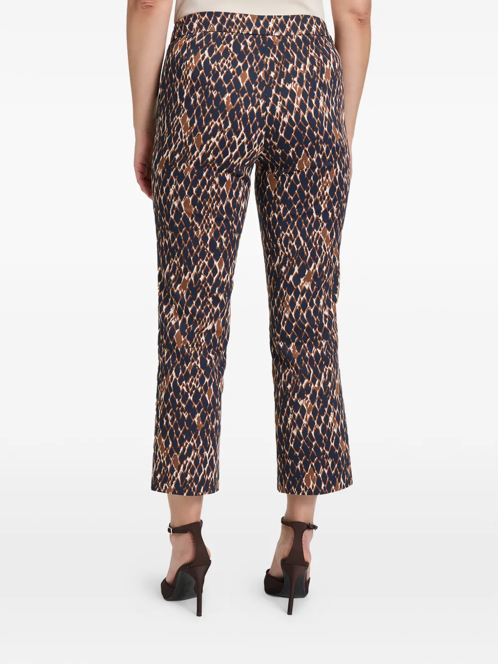  Betty Barclay Printed Trousers - Brown 