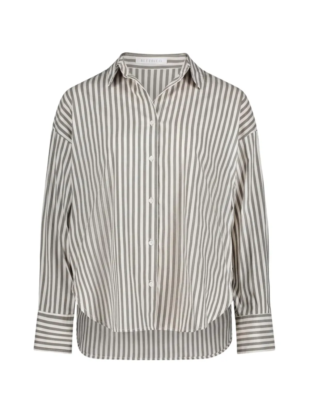 BETTY & CO vertical-stripe long-sleeve shirt - Grün