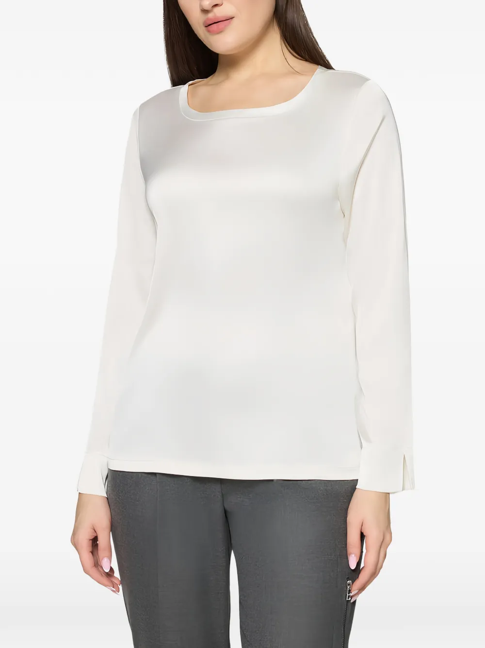  Betty Barclay Long-sleeve Blouse - White 