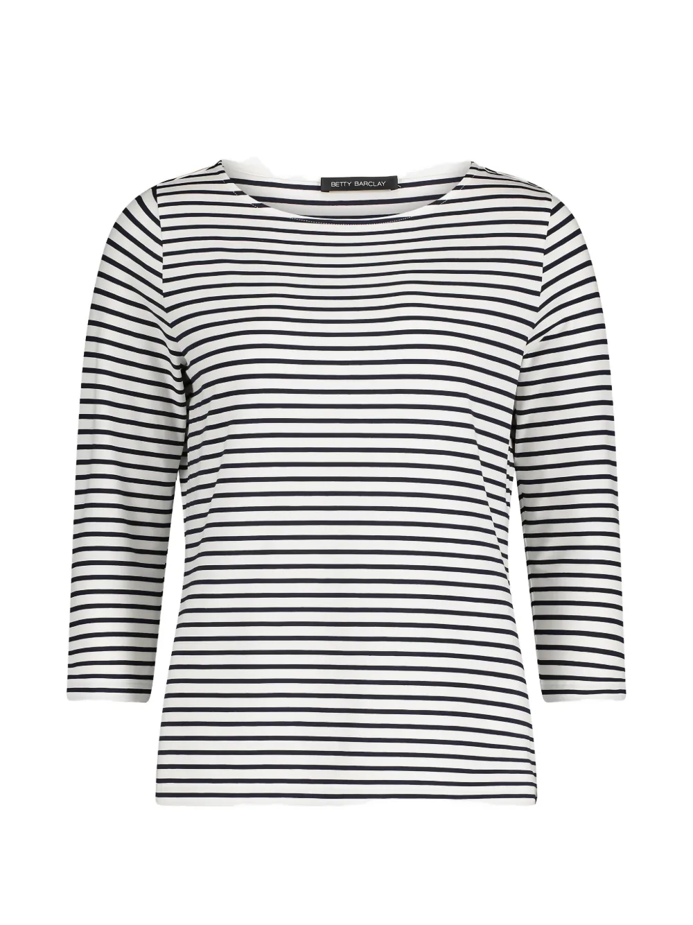 Betty Barclay striped three-quarter-sleeve top - Bianco
