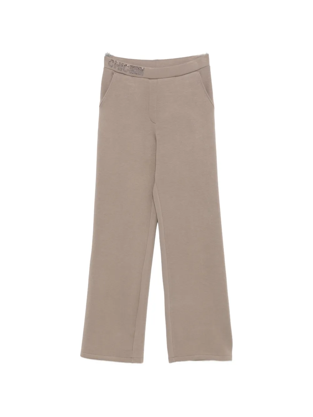 Betty Barclay Crystal-embellished Wide-leg Trousers In Brown