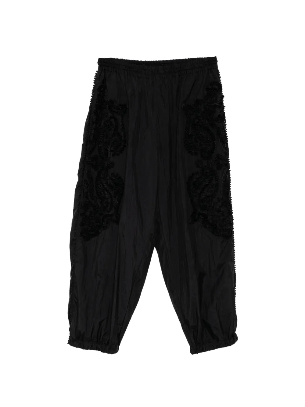 Taakk ruffled trousers - Nero