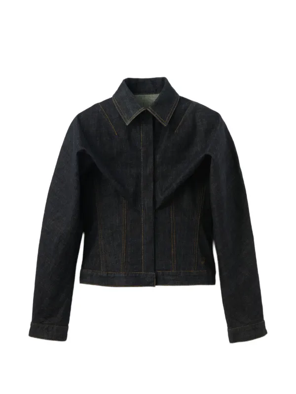 Jacquemus The Châle Denim Jacket in Blue