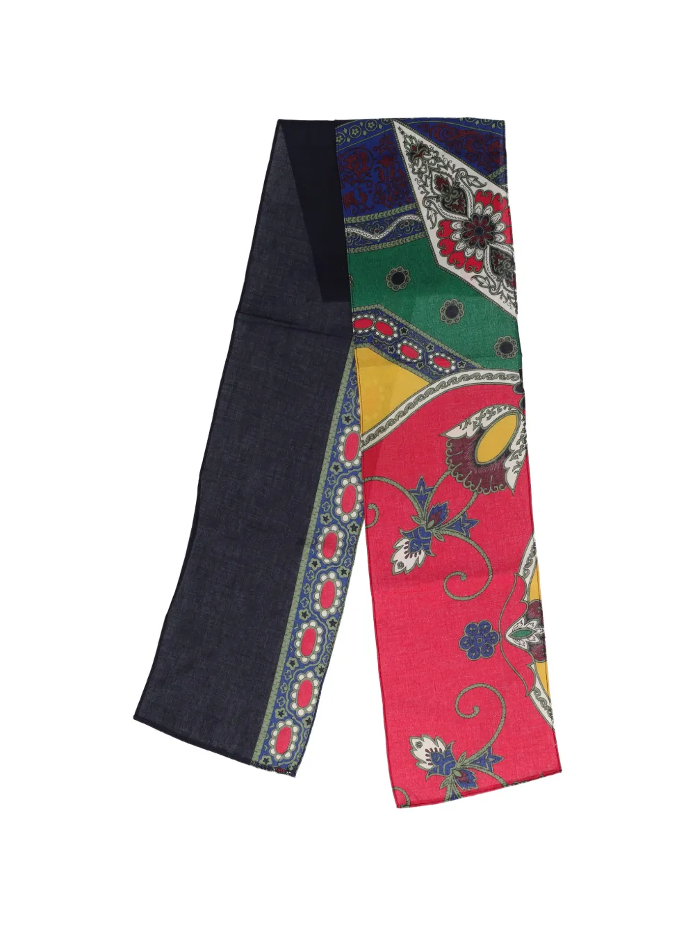  Vintage Foulard A Fiori - Rosso 