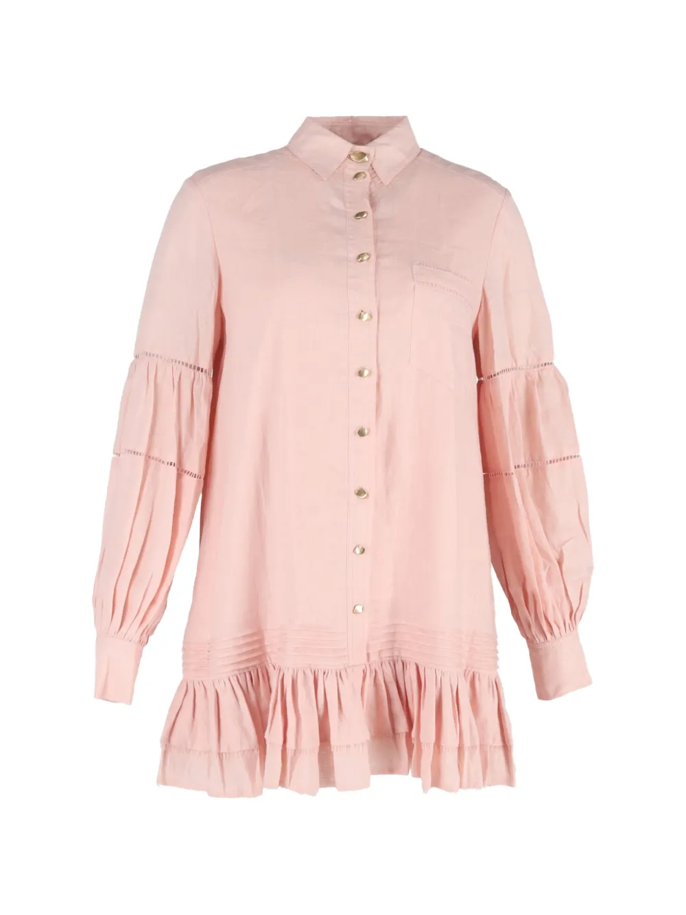 Aje lotus ruffle mini dress - Rosa
