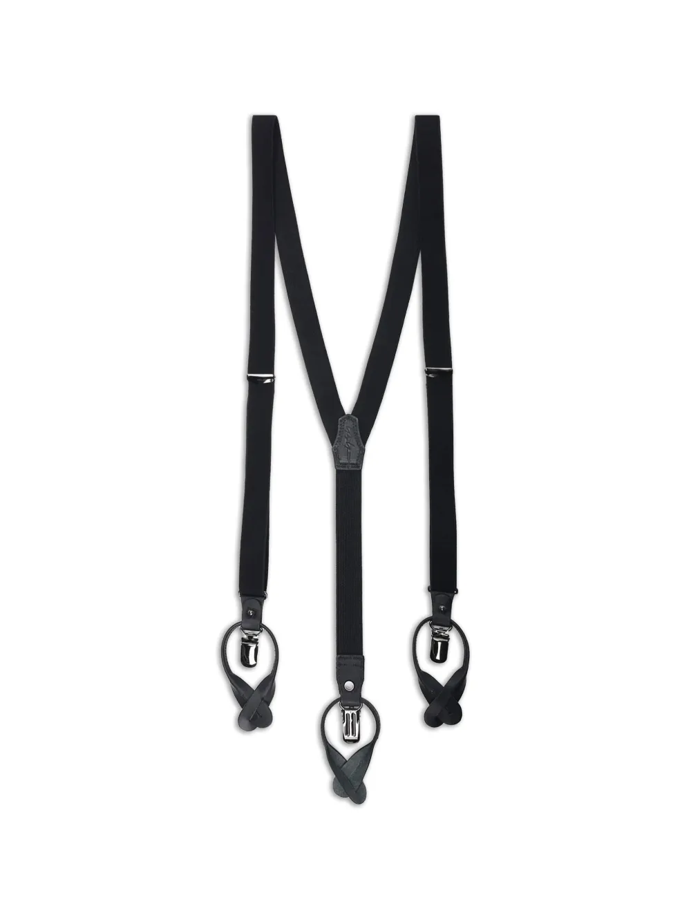 Yohji Yamamoto black braces - Schwarz