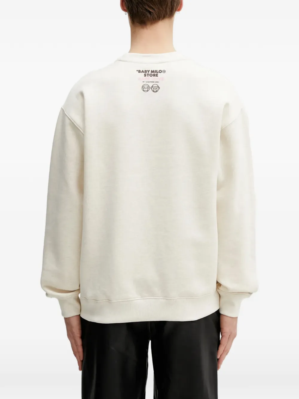 AAPE BY *A BATHING APE x Baby Milo Store AAPEUNVS sweater met ronde hals Beige