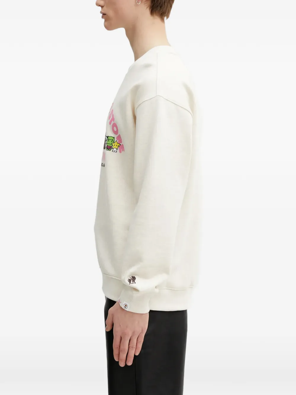 AAPE BY *A BATHING APE x Baby Milo Store AAPEUNVS sweater met ronde hals Beige