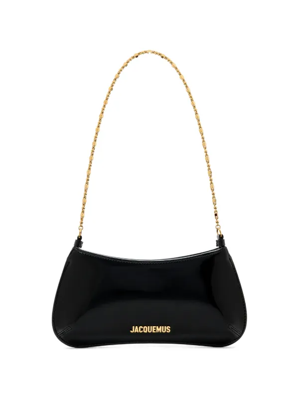 Jacquemus The Small Bisou Chaîne Shoulder Bag in Black