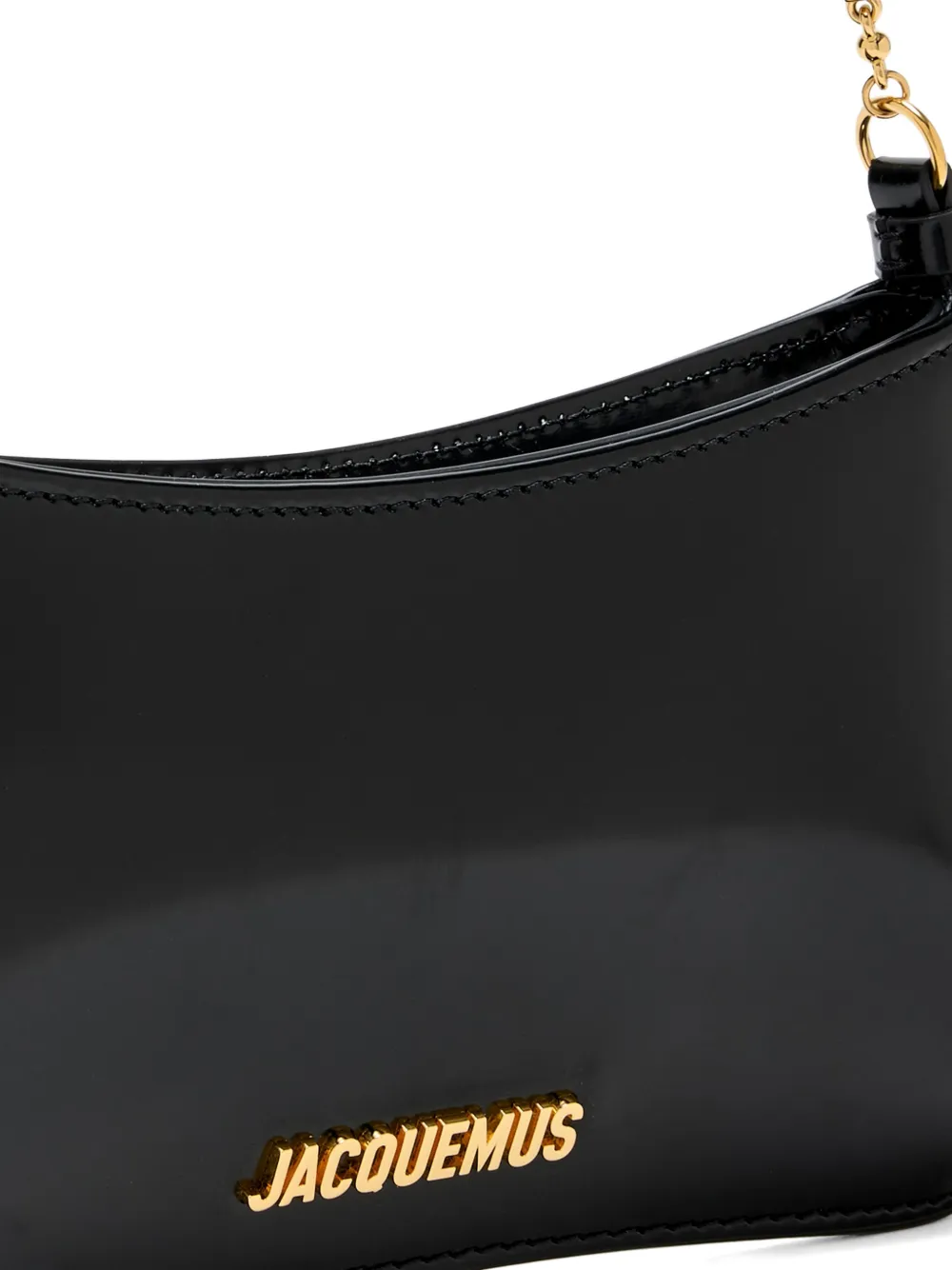 Jacquemus Schoudertas met ketting Zwart