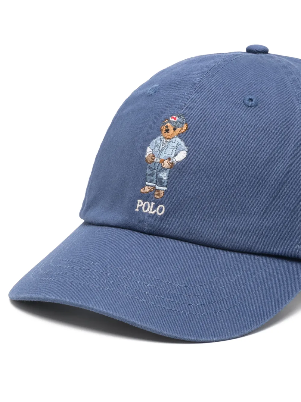 Polo Ralph Lauren Vissershoed met Polo Bear-borduurwerk Blauw