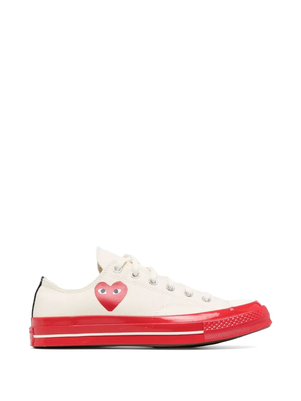 Comme Des Garçons Play x Converse heart-print sneakers - Toni neutri