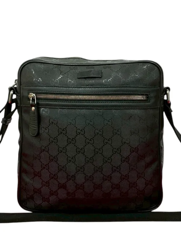 GUCCI ショルダーバッグ インプライム GG柄 PVC ブラック 美品 グッチ 
