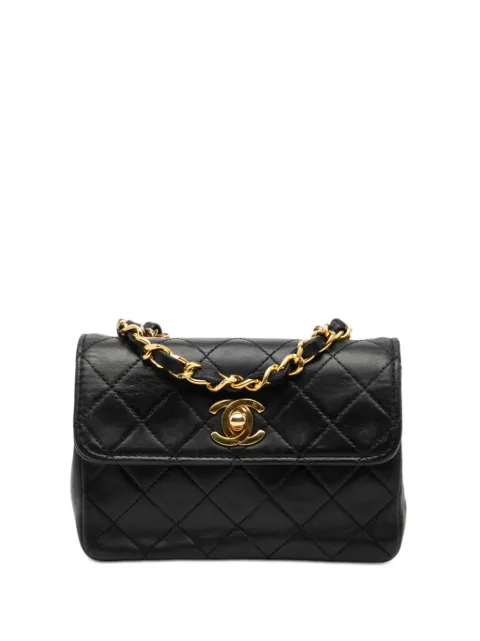CHANEL Pre-Owned 1989-1991 Mini CC Quilted Lambskin Flap crossbody bag