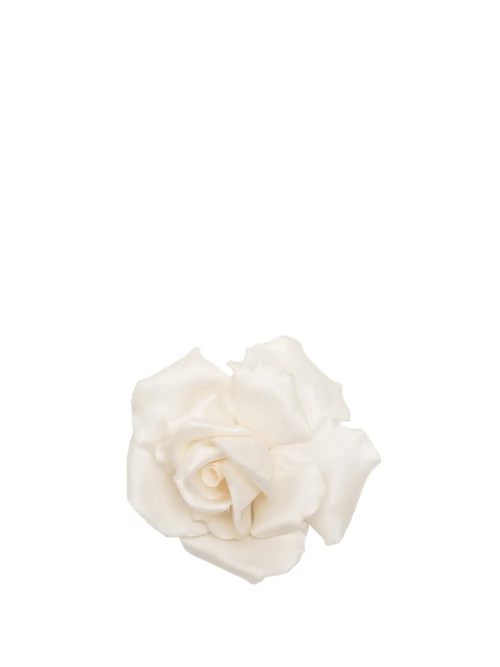 CHANEL Pre-Owned 1970-1980 Silk Camellia Brooch costume brooch - Bianco