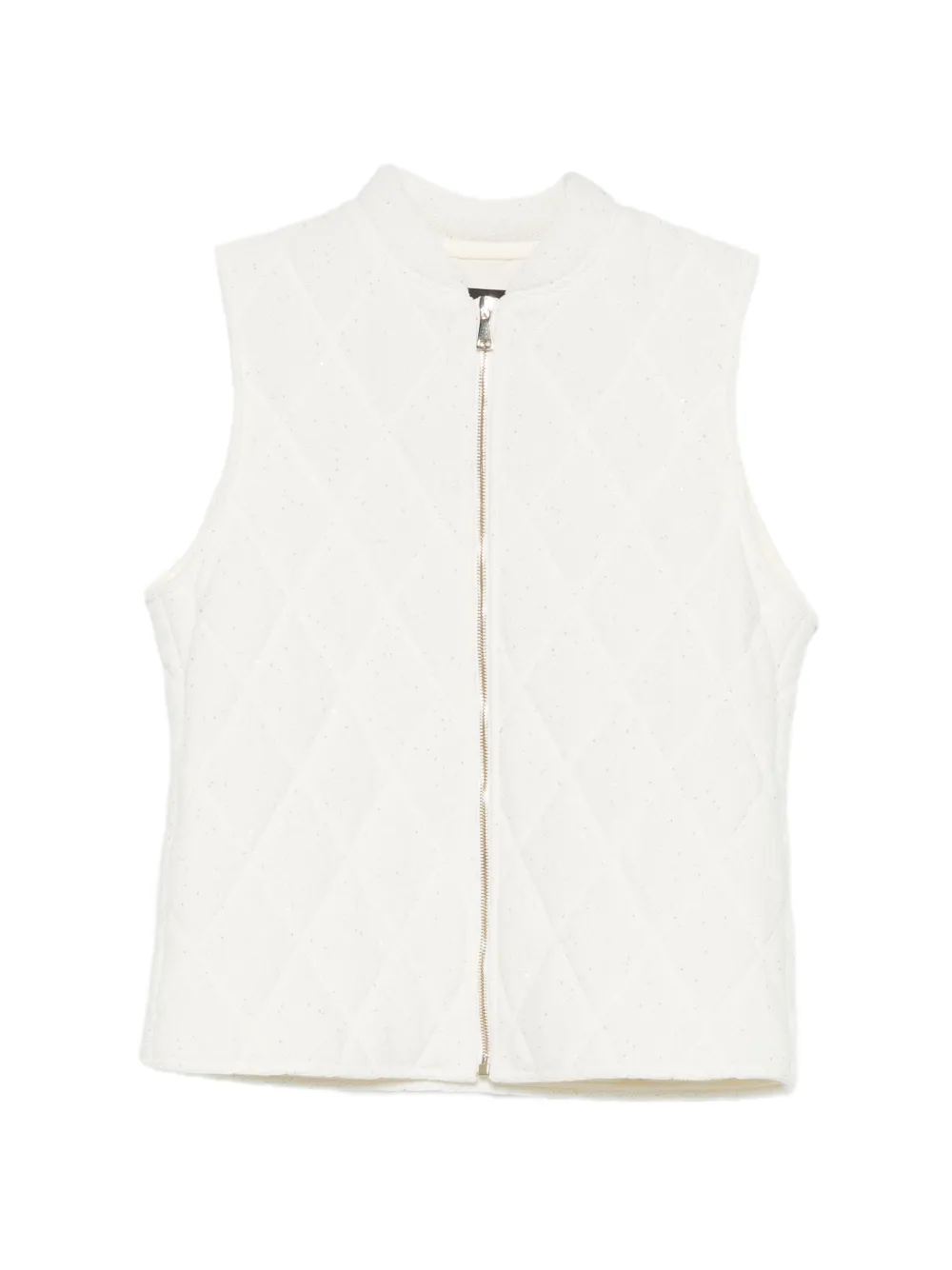 Fabiana Filippi quilted zip vest - Toni neutri