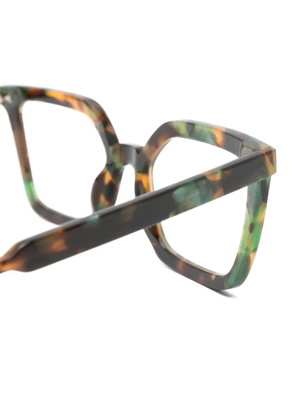  L.a. Eyeworks Hersh Geometric-frame Glasses - Brown 