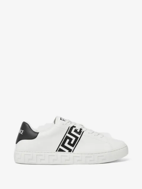Versace Greca embroidered nylon sneakers