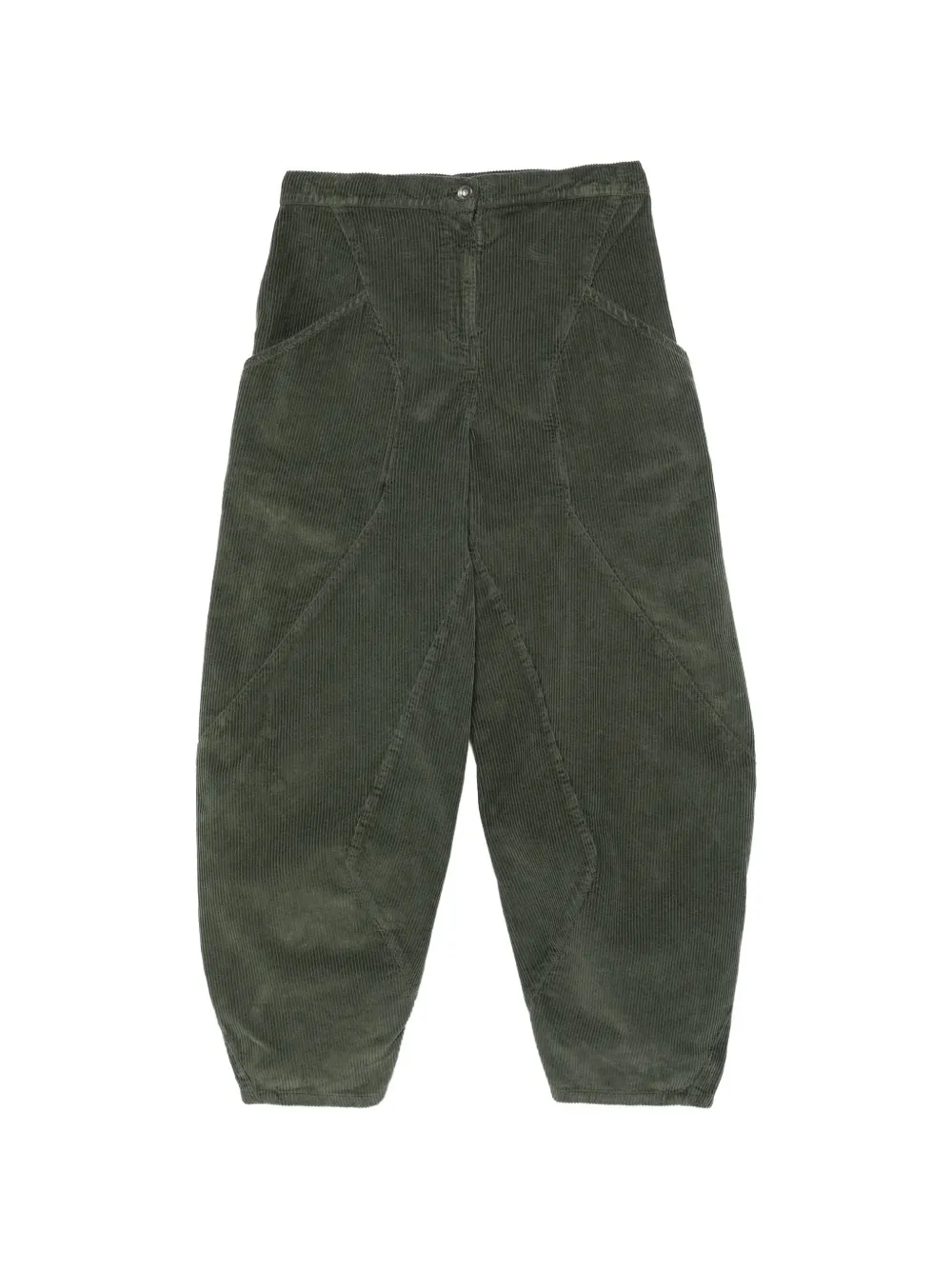 Henrik Vibskov corduroy panelled trousers - Verde