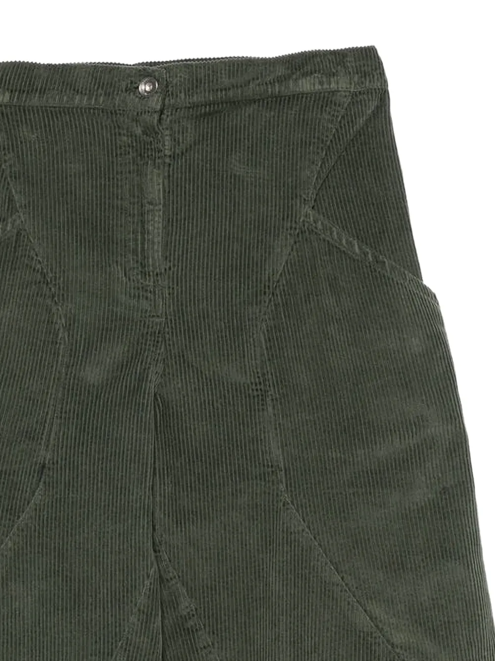 Henrik Vibskov Cropped broek met vlakken Groen