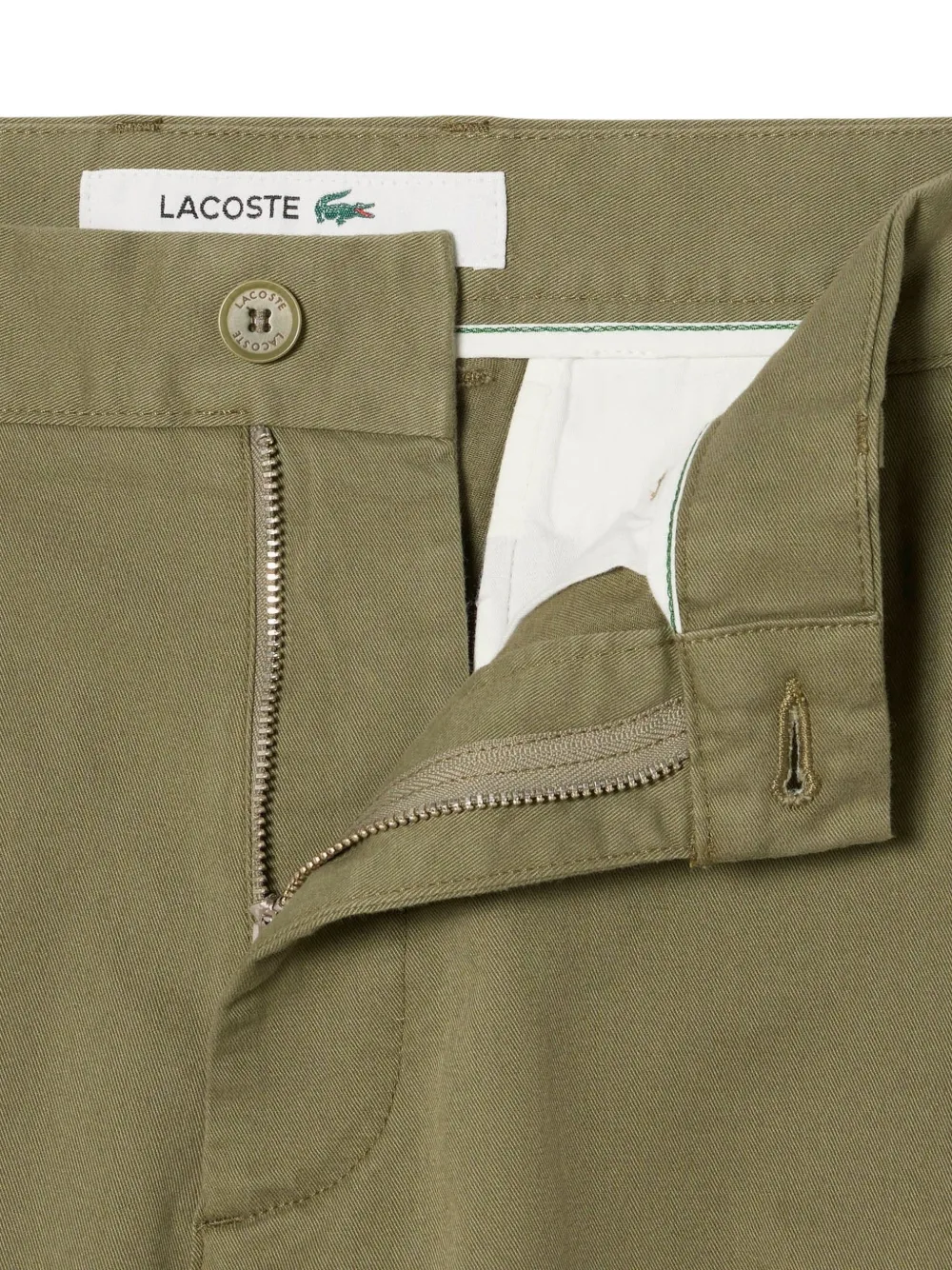 Lacoste Broek met knopen Groen