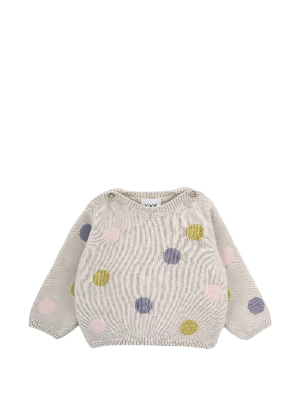 Knot bubble moon knitted sweater - Toni neutri