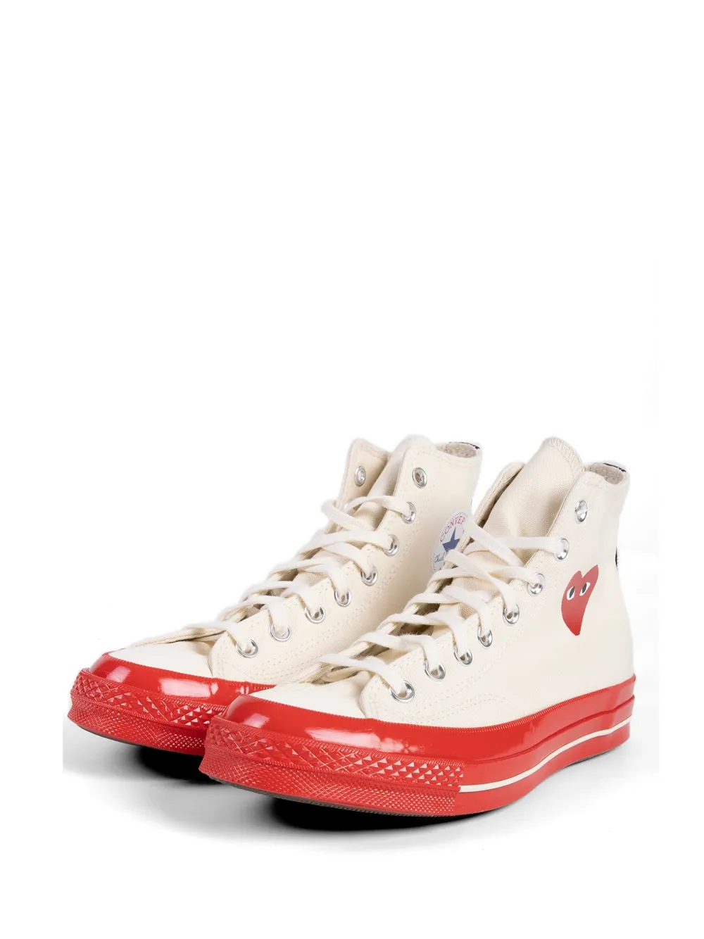Comme Des Garçons Play x Converse Chuck Taylor 70 heart-motif sneakers Beige