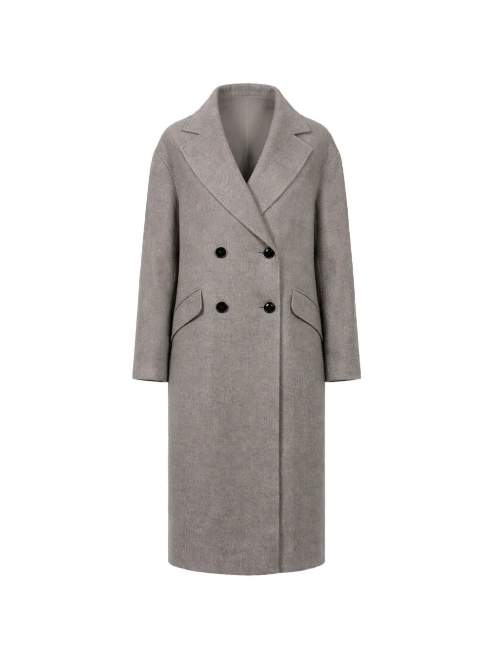 Mihos double-breasted coat - Grigio