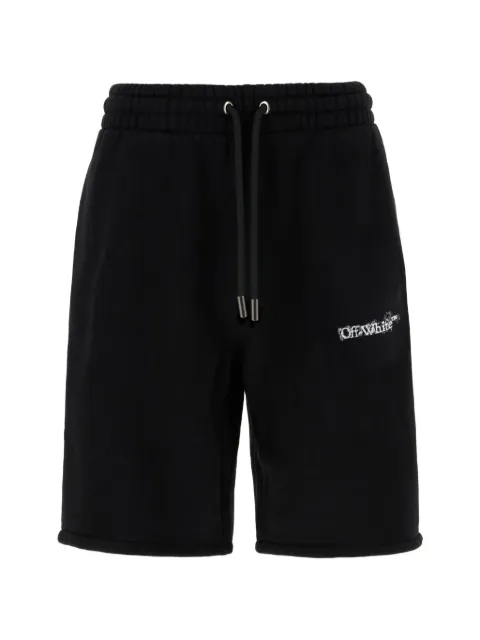 Off-White logo drawstring track shorts