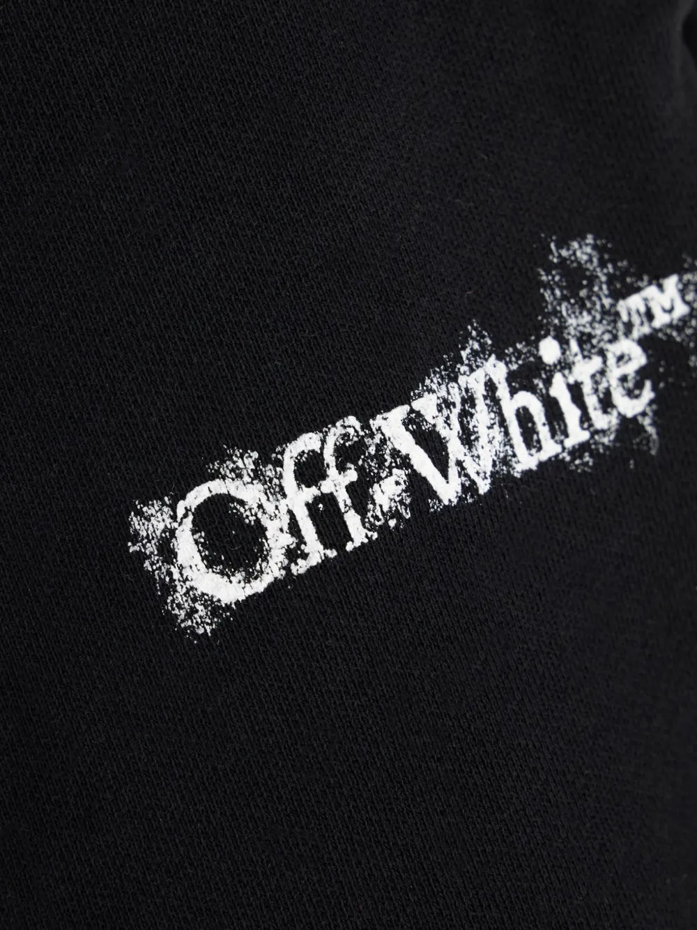 Off-White Trainingsshorts met trekkoord Zwart